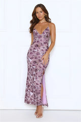 Dusk Darling Maxi Dress Plum