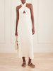 Light Heart gauze halterneck maxi dress