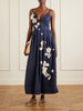 Sula Cauca linen-floral maxi dress