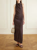 Selena crepe maxi dress