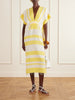 Gasira striped cotton-blend maxi dress