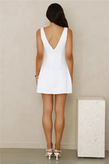 Lagoon Waves Mini Dress Cream