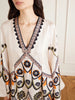Twin Flame floral-print silk-twill maxi dress