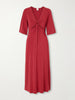 Beachwear Ruched cut-out stretch-jersey maxi dress