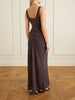 Printed silk-crepe maxi dress
