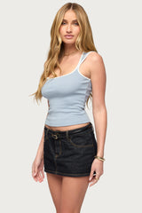 Valentina Striped Square Neck Tank Top