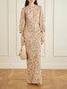 Berna floral-print linen maxi dress