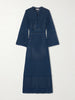 Madone open-knit cotton-blend maxi dress