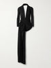 Draped ruched stretch-jersey maxi dress
