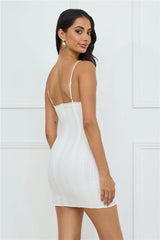 Simply Chic Mini Dress White
