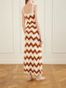 Marea striped crocheted cotton maxi dress