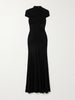Ruched jersey maxi dress