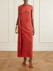 Estela one-shoulder silk-chiffon maxi dress