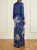 Olanna printed gathered cotton maxi dress