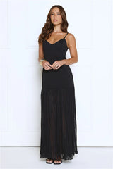 Whispered Wishes Maxi Dress Black