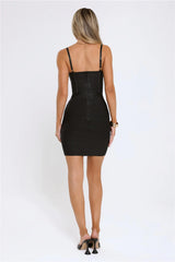 Iconic Edge Bandage Mini Dress Black