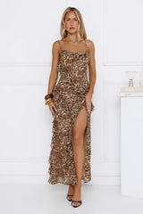 Glow To Prowl Maxi Dress Leopard