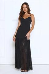 Whispered Wishes Maxi Dress Black