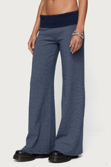 Amarna Striped Fold Over Pants