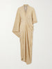 Mayu printed silk maxi dress