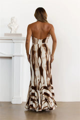 Wild Soul Halter Maxi Dress Brown