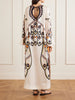 Twin Flame floral-print silk-twill maxi dress