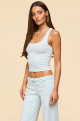 Linda Ribbed Scoop Neck Tank Top
