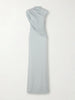 Saffron gathered jersey maxi dress