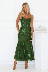 Wildflower Vibe Maxi Dress Green