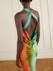 Formentera printed silk-blend maxi dress