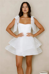 Twirl Society Mini Dress White