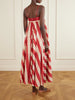 Roselight striped cotton maxi dress
