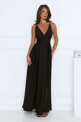 Secret Strolls Maxi Dress Black