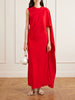 Clementine draped silk-crepe maxi dress