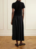 Crocheted cotton-poplin maxi dress